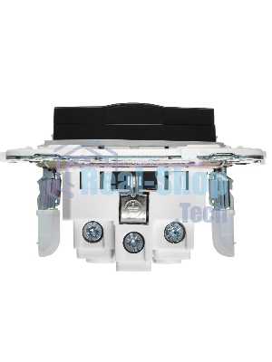 Розетка с/з с защитными шторками и крышкой 16А IP44 SK-R11Bl IEK SKANDY Черный