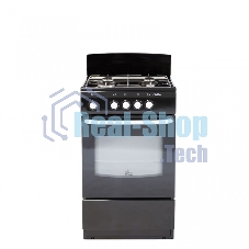 Плита газовая De Luxe 5040.38Г (Щ) черный, конфорок 4 шт, духовка 43 л, 50 см x 85 см x 50 см