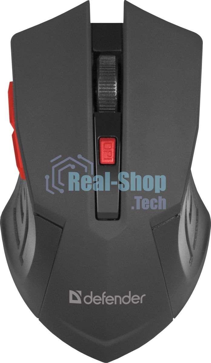 Мышь беспроводная Defender Accura MM-275 красный, 1600 dpi, радиоканал, USB, кнопки - 6