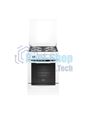 Плита газовая Gefest ПГ 6100-04 белый, конфорок 4 шт, духовка 52 л, 60 см x 85 см x 60 см