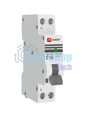 Выключатель автоматический дифференциального тока 1мод. С 25А 30мА тип AС 6кА АВДТ-63М (электрон.) PROxima EKF DA63M-25-30