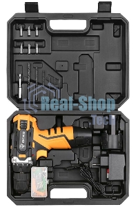 Дрель-шуруповерт аккумуляторная Deko DKCD12FU-Li, 20В, 2 АКБ, Кейс