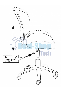 Кресло детское Бюрократ CH-W296NX белый TW-15 Neo Grey сиденье серый, сетка/ткань, крестов. пластик, пластик белый