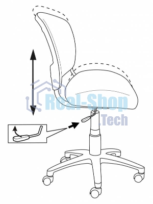 Кресло Бюрократ CH-W296NX белый, сетка, 120 кг