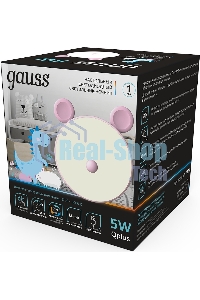 Ночник Gauss NN7024 мышка розовый