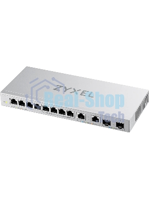 Коммутатор Zyxel XGS1010-12-ZZ0102F 8x1 Гбит/с 2x2.5 Гбит/с 2SFP+ неуправляемый