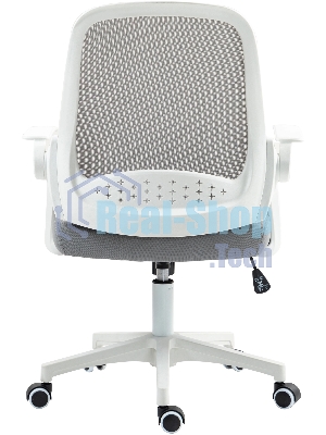 Кресло компьютерное Cactus CS-WMC212-GY белый/серый, сетка/ткань