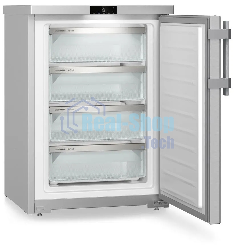 Морозильная камера Liebherr FNsddi 1624-20 001, нержавеющая сталь, 86 л, 4 ящика