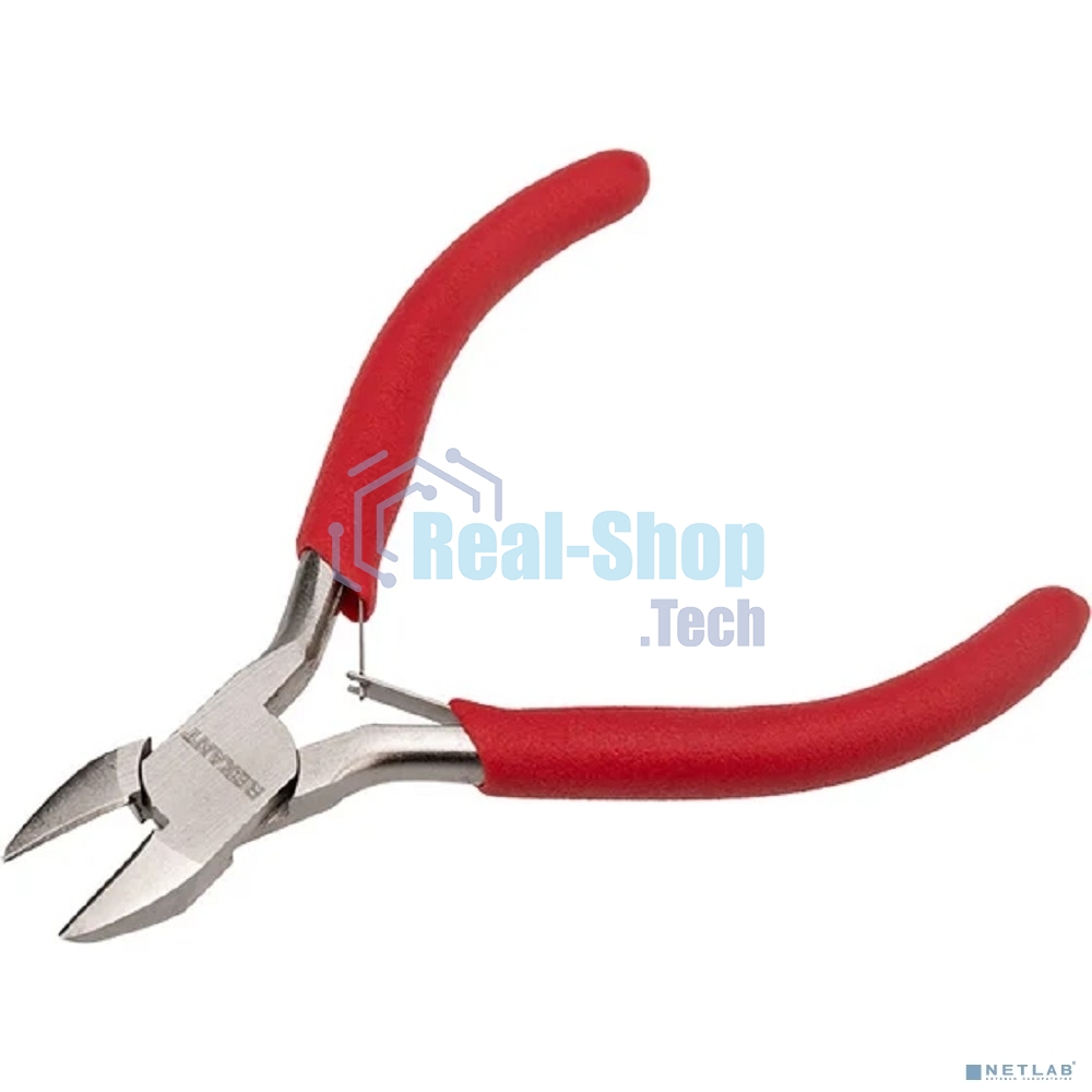 Кусачки для точных работ Rexant 115 мм никелированные, авторазжим, обливные рукоятки