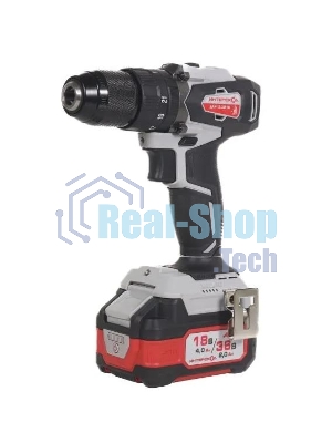 Дрель-шуруповерт ИНТЕРСКОЛ DAU-13/36V 50, 36 В, 2 Ач, 50 Нм, бесщеточный, ударный