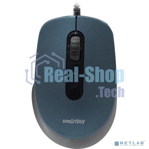 Мышь проводная беззвучная Smartbuy ONE 265-B синяя / 40 SBM-265-B