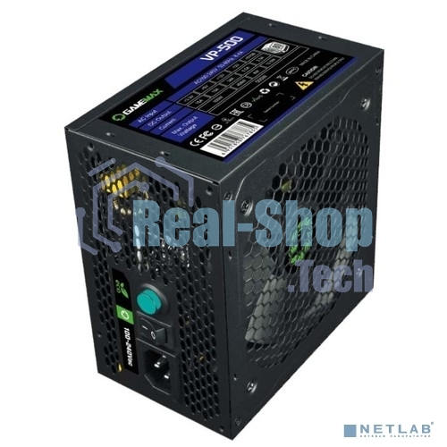 Блок питания GameMax VP-500 80 PLUS ATX 500W, Ultra quiet
