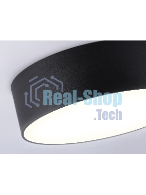 Потолочный светодиодный светильник Ambrella light FV5525 BK черный LED 35W 3000K D300*58 (Без ПДУ)