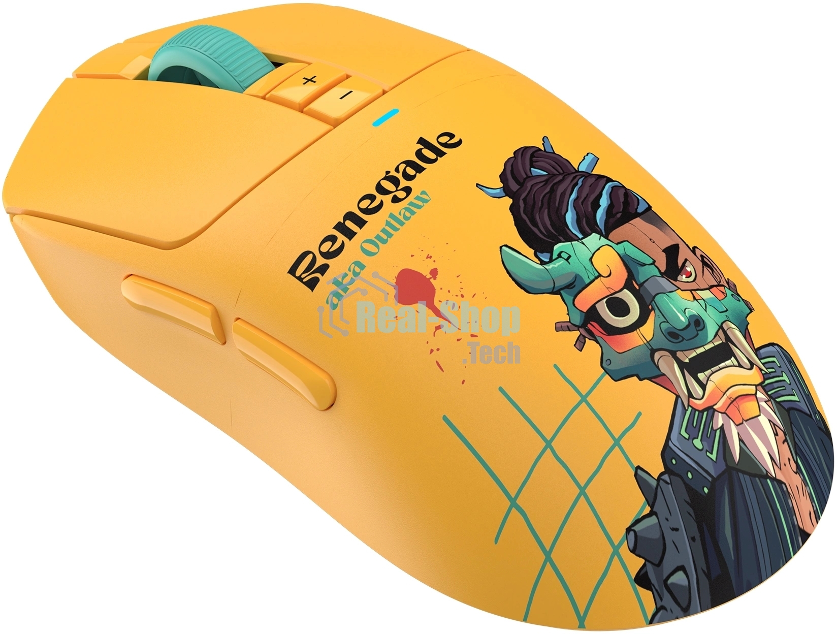 Мышь беспроводная/проводная A4Tech Bloody R72 Ultra желтый, 20000 dpi, USB Type-A, радиоканал, кнопки - 7