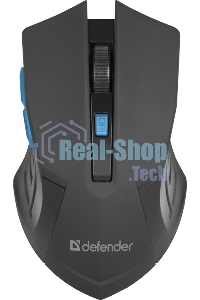 Мышь беспроводная Defender Accura MM-275 синий, 1600 dpi, радиоканал, USB, кнопки - 6