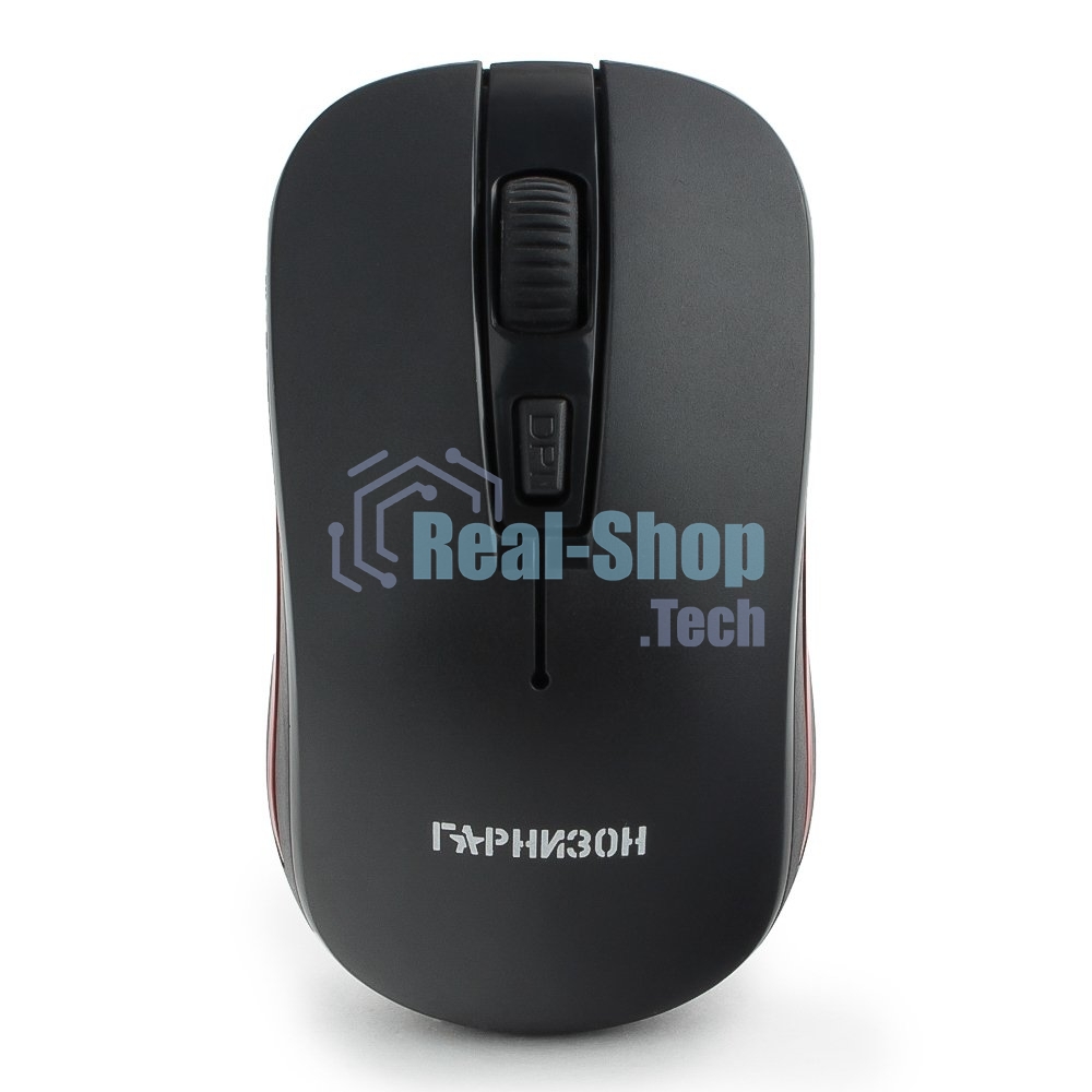 Мышь беспроводная Гарнизон GMW-420 черный, 1600 dpi, радиоканал, USB, кнопки - 4