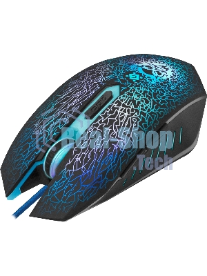 Мышь проводная Defender Shock GM-110L черный, 3200 dpi, USB, кнопки - 6