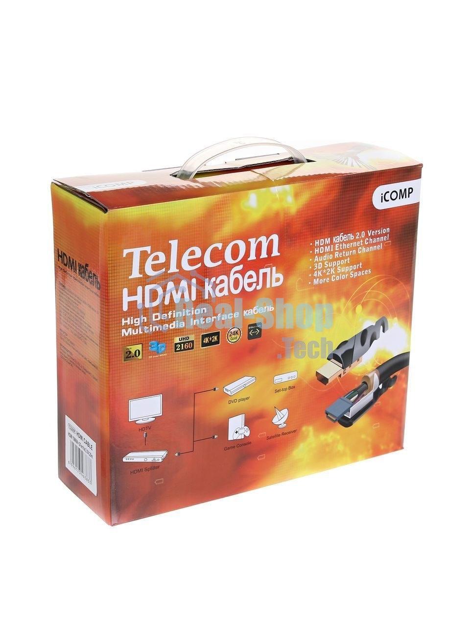 Кабель HDMI-HDMI 20M V2 TCG200F-20M TELECOM