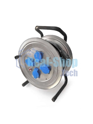 Удлинитель Союз ТМ сил. на металл. катушке с 4 гн. 4000 Вт з/к КГ IP-44 30 м 481S-4003