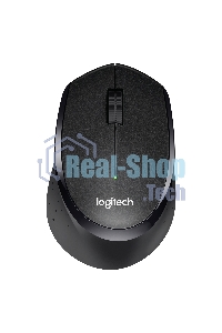 Мышь беспроводная Logitech M330 SILENT PLUS черный, 1000 dpi, радиоканал, USB, кнопки - 3