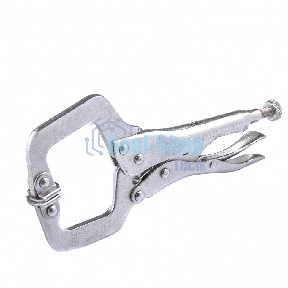 Зажим Сибртех ручной увеличенный захват подвижные губки 170мм