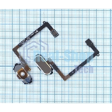 Кнопка HOME в сборе с механизмом и шлейфом для Samsung Galaxy S6 SM-G920F, золотая