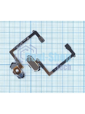 Кнопка HOME в сборе с механизмом и шлейфом для Samsung Galaxy S6 SM-G920F, золотая