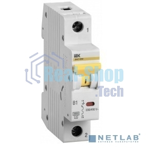 Выключатель автоматический IEK MVA31-1-025-B 25A тип B 6kA 1П 230В 1мод белый (упак.:1шт)