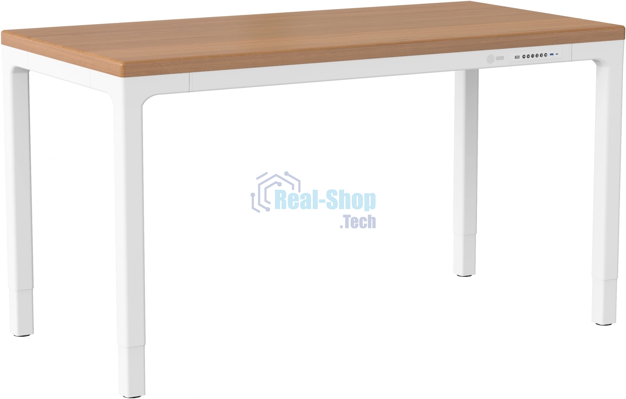 Стол компьютерный Cactus CS-ET-WWD столешница МДФ, белый дуб молочный каркас белый