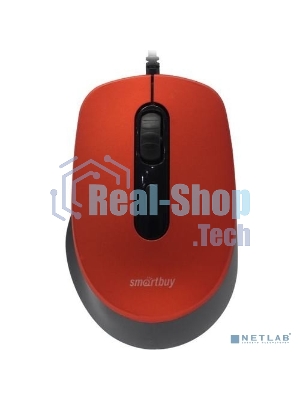 Мышь проводная беззвучная Smartbuy ONE 265-R красная, 40 SBM-265-R