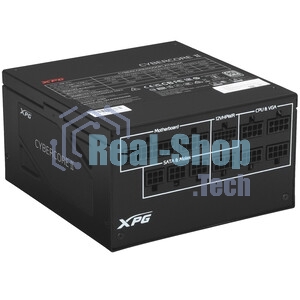Блок питания ADATA XPG CYBERCORE II 1000W (CYBERCOREII1000P-BKCEU), 1000Вт, 80 PLUS Platinum, 120мм, модульный, черный