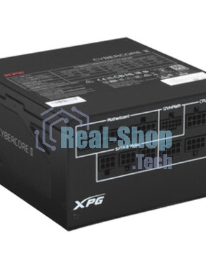 Блок питания ADATA XPG CYBERCORE II 1000W (CYBERCOREII1000P-BKCEU), 1000Вт, 80 PLUS Platinum, 120мм, модульный, черный