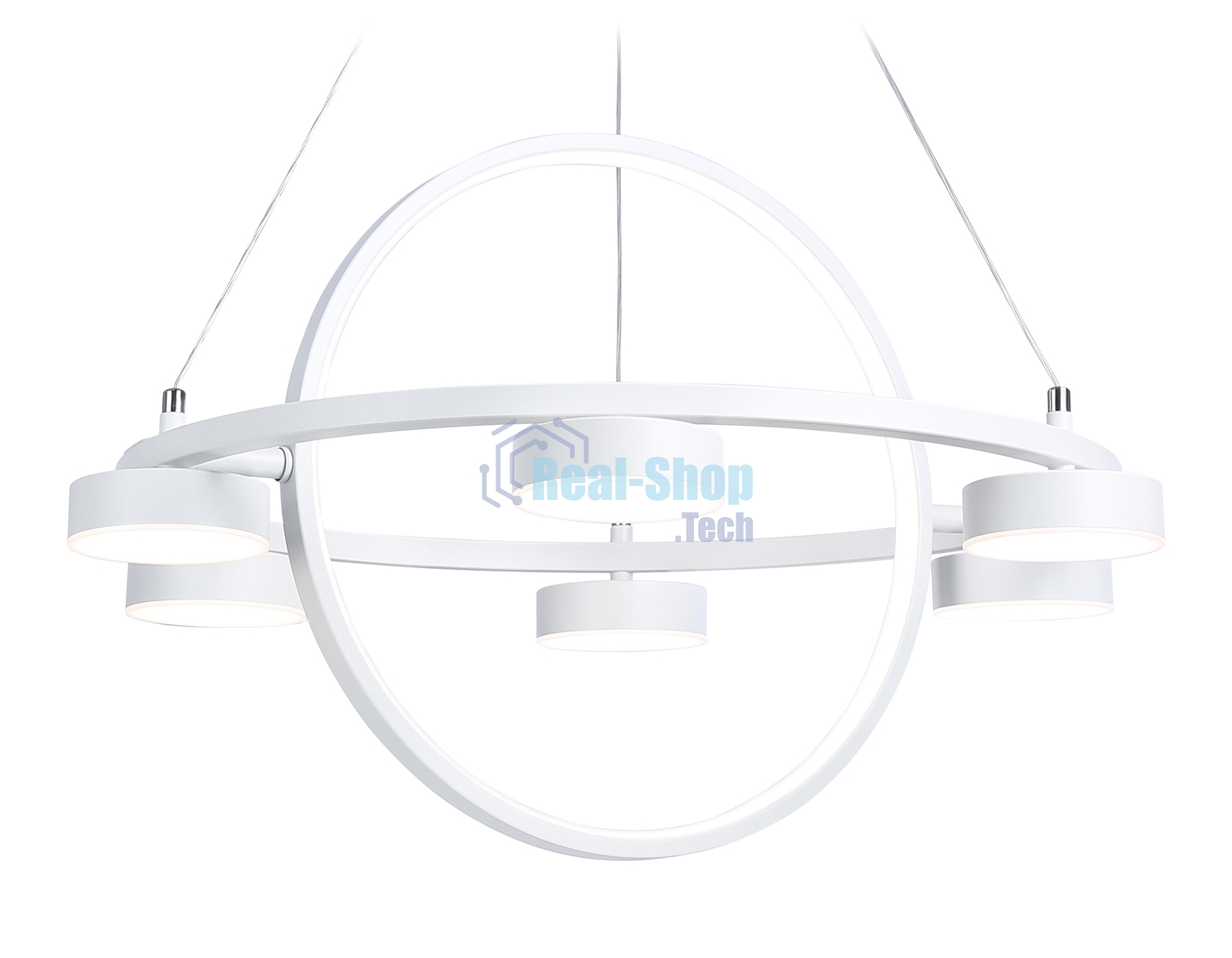Светильник Ambrella light FL51772/2+6 WH белый 3000K/4200K/6400K 58W D600/380*1200 (ПДУ ИК)