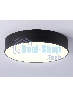 Потолочный светодиодный светильник Ambrella light FV5525 BK черный LED 35W 3000K D300*58 (Без ПДУ)