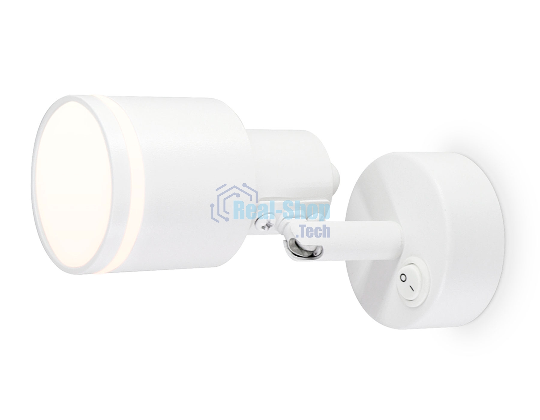 Накладной поворотный спот с выключателем Ambrella light TA1281 WH белый GU10 max 12W 100*55*132