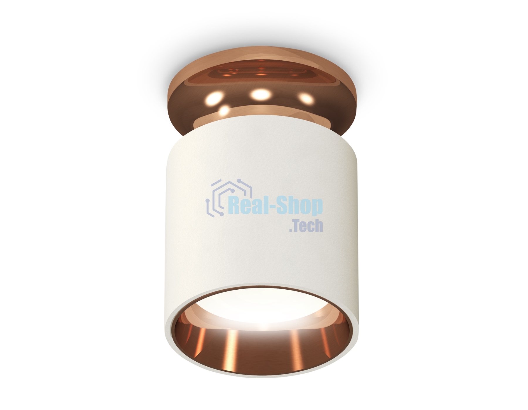 Светильник Ambrella Light XS6301201 SWH/PPG белый песок/золото розовое полированное MR16 GU5.3 (N6906, C6301, N6114)
