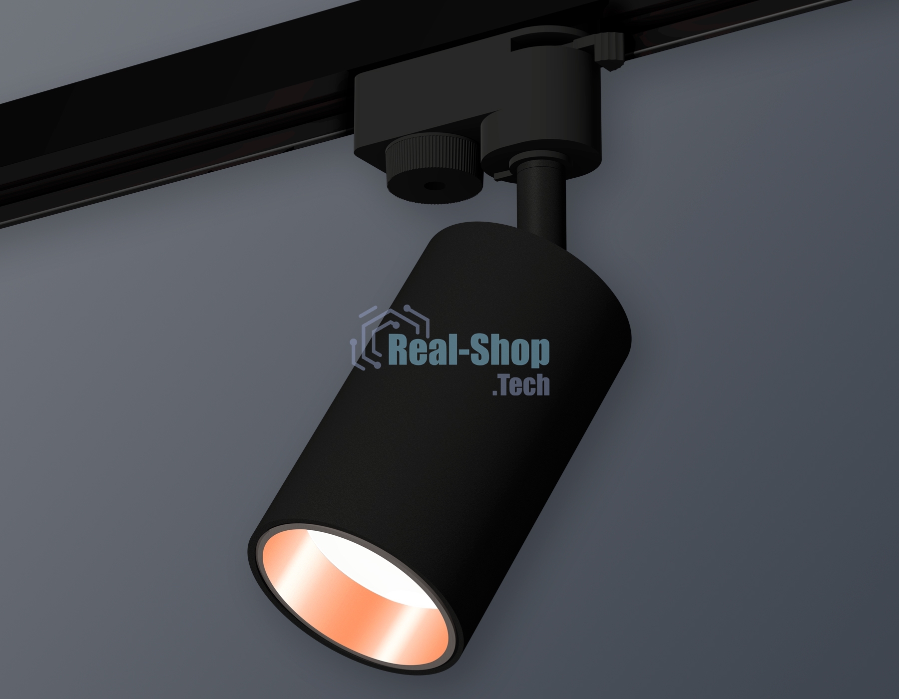 Светильник Ambrella light XT6323024 SBK/PPG черный песок/золото розовое полированное MR16 GU5.3 (A2521, C6323, N6114)
