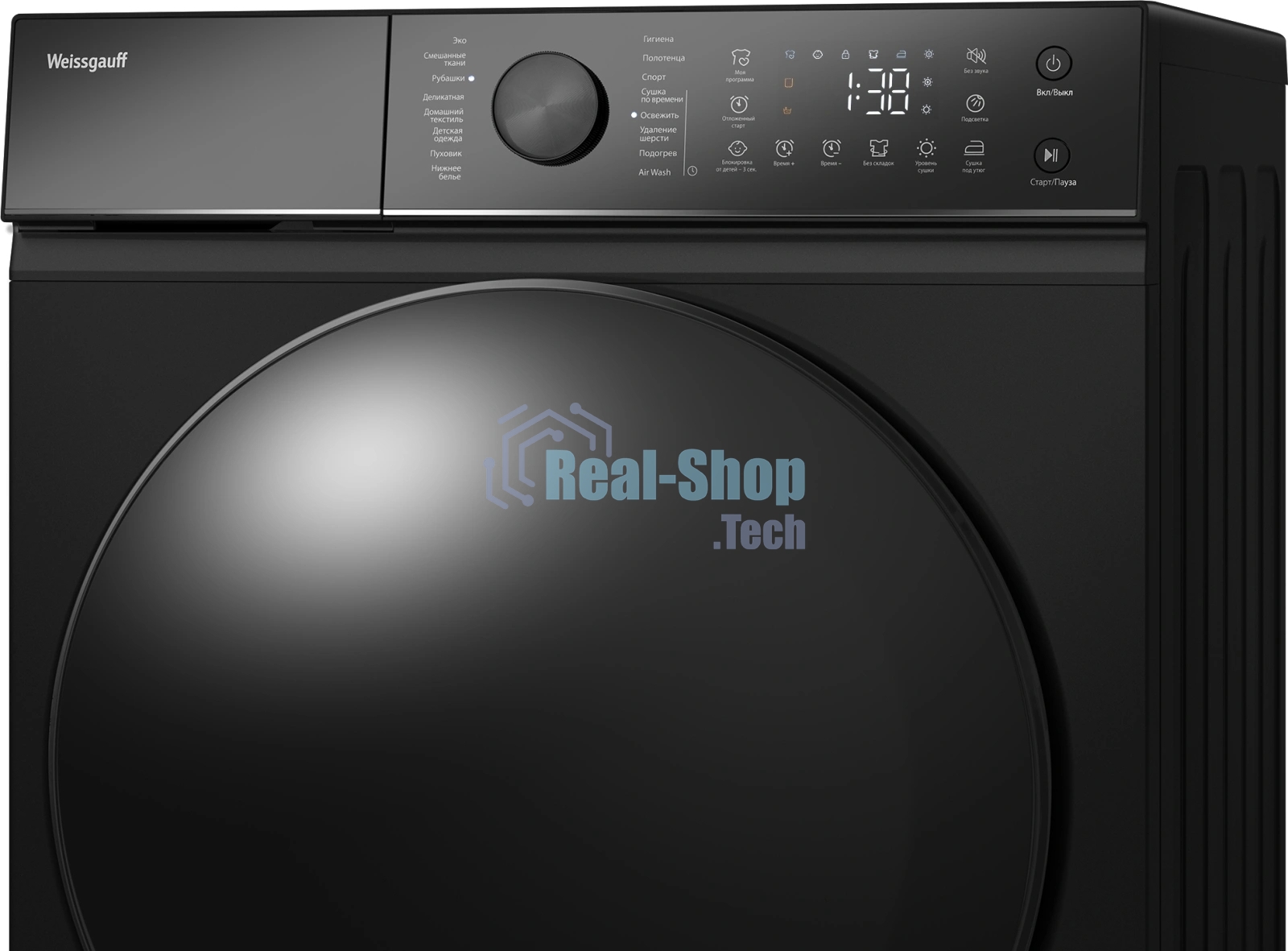 Сушильная машина Weissgauff WD 5910 Heat Pump Matt Black