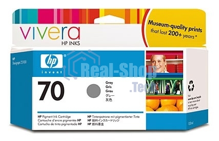 Картридж струйный HP №70 C9450A серый для HP DJ Z2100/Z3100 (130мл)