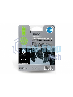 Картридж струйный Cactus CS-C8767 черный для №130 HP DeskJet5743/6543/6843, PhotoSmart2613/2713 (29мл)