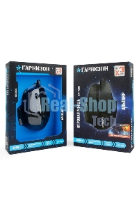 Мышь проводная Гарнизон GM-740G черный, 3200 dpi, USB, кнопки - 7