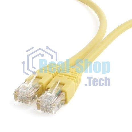 Патч-корд UTP Cablexpert cat.6, 0.5м, литой, многожильный, желтый