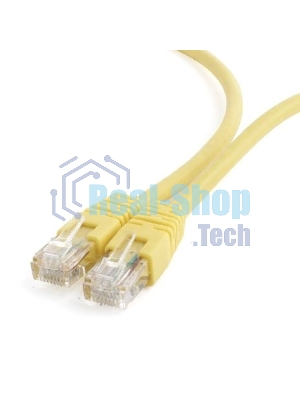 Патч-корд UTP Cablexpert cat.6, 0.5м, литой, многожильный, желтый