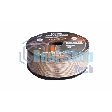 Кабель акустический Rexant 2х0,75 м м², прозрачный SILICON, бухта 100 м