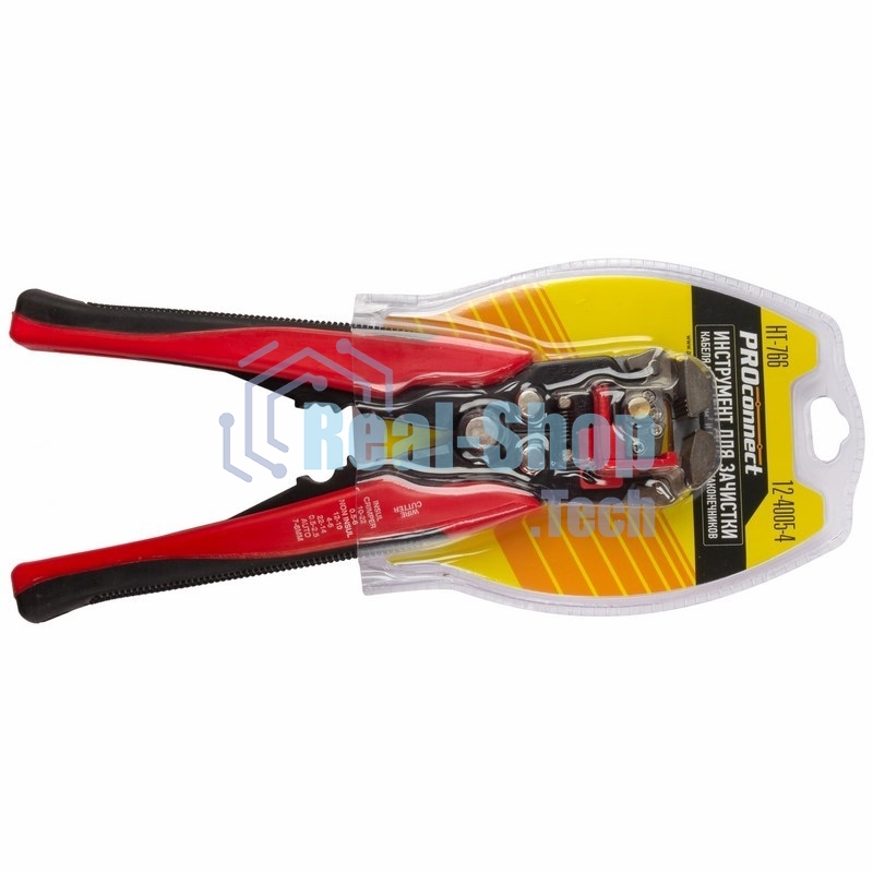 Инструмент для зачистки кабеля и обжима наконечников PROconnect HT-766 (HY-371)