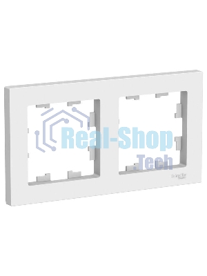 Рамка Schneider-electric AtlasDesign 2-постовая, универсальная, белый