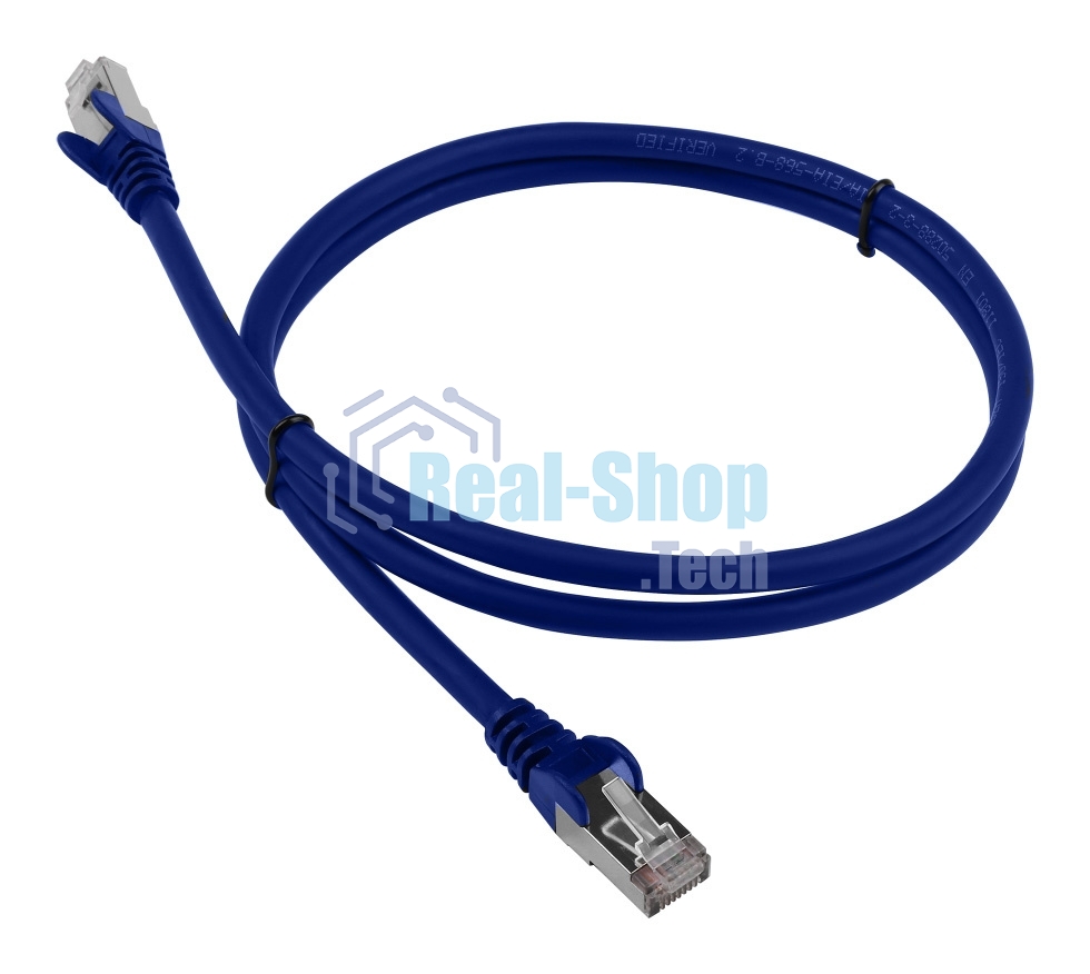 Патч-корд LANMASTER LSZH FTP cat.6, 0.5 м, синий