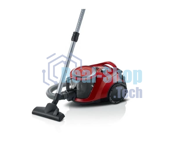 Пылесос Bosch BGS412234A красный, 2200 Вт, уборка сухая, пылесборник контейнер, 2.4 л
