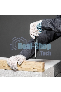 Перчатки трикотажные Сибртех, с ПВХ точкой, 7 класс