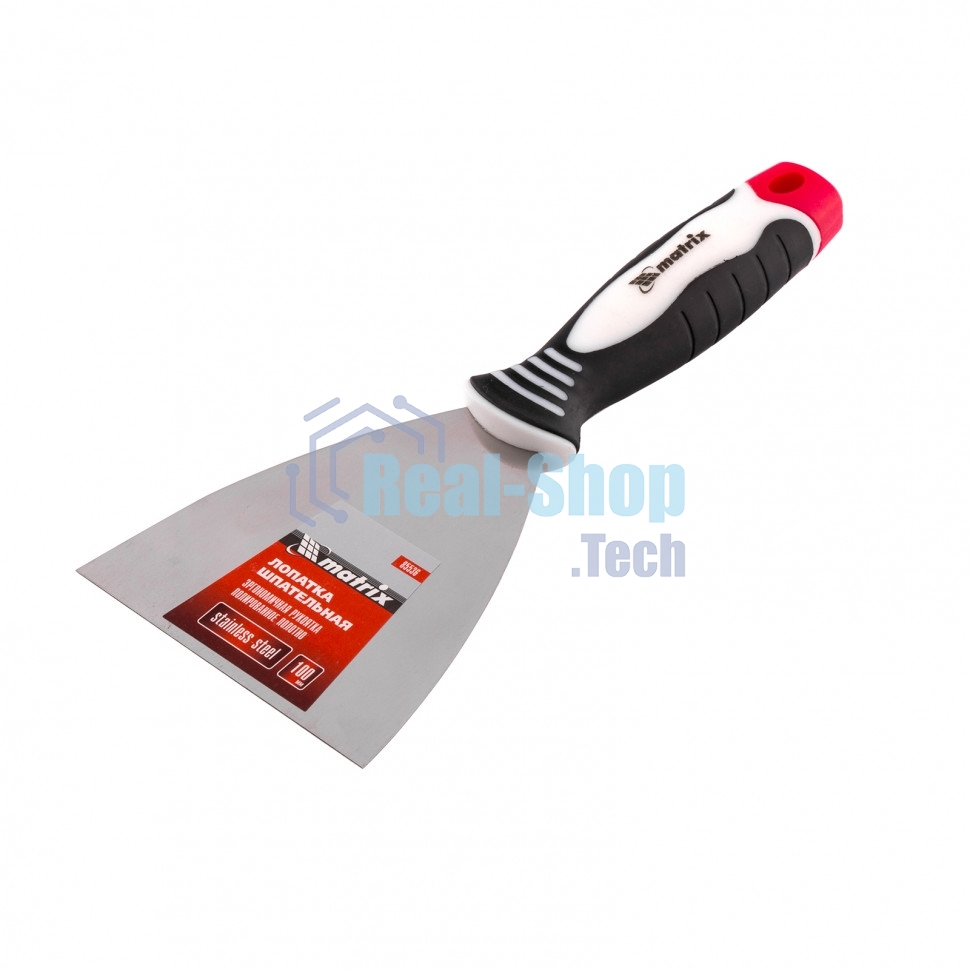 Шпательная лопатка Matrix из нержавеющей стали, 100 мм, 3-комп. ручка